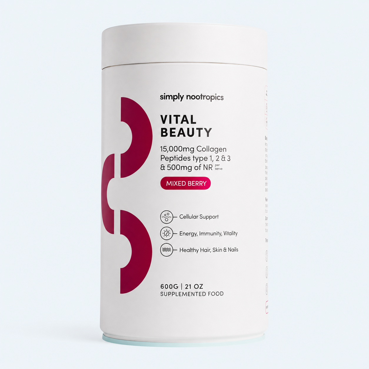 Vital Beauty Collagen Powder Mixed Berry - 600g